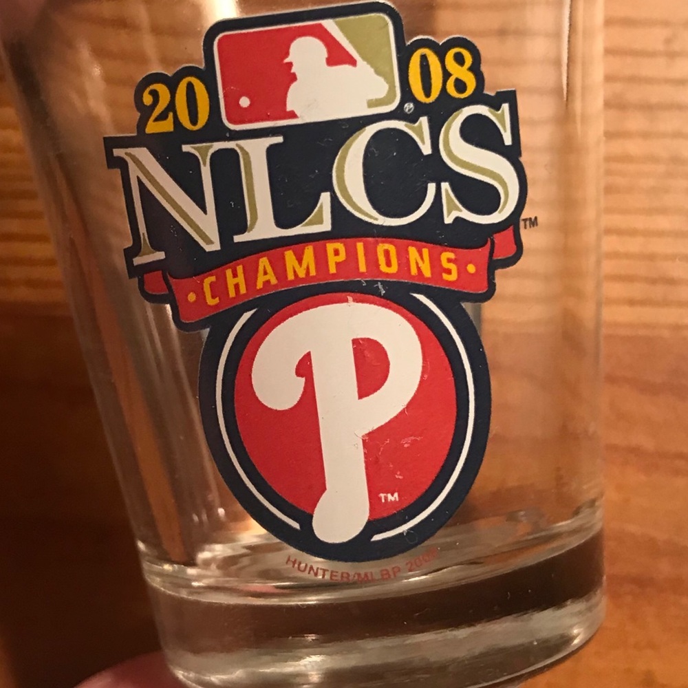 Philadelphia Phillies 2008 World Series shot glass